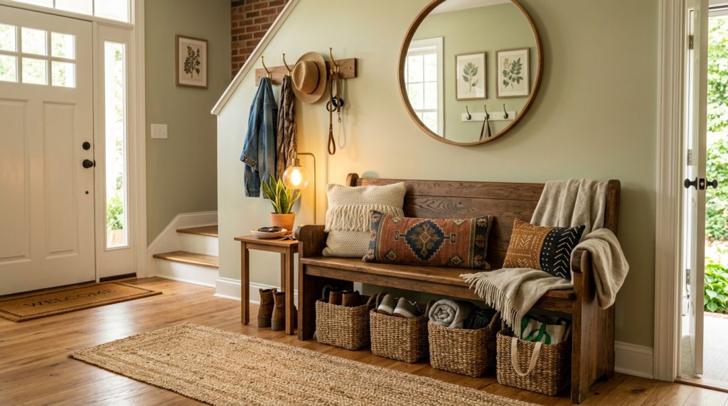 Entryway Bench Decor Ideas