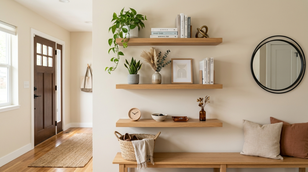 Floating Shelf Entryway Ideas