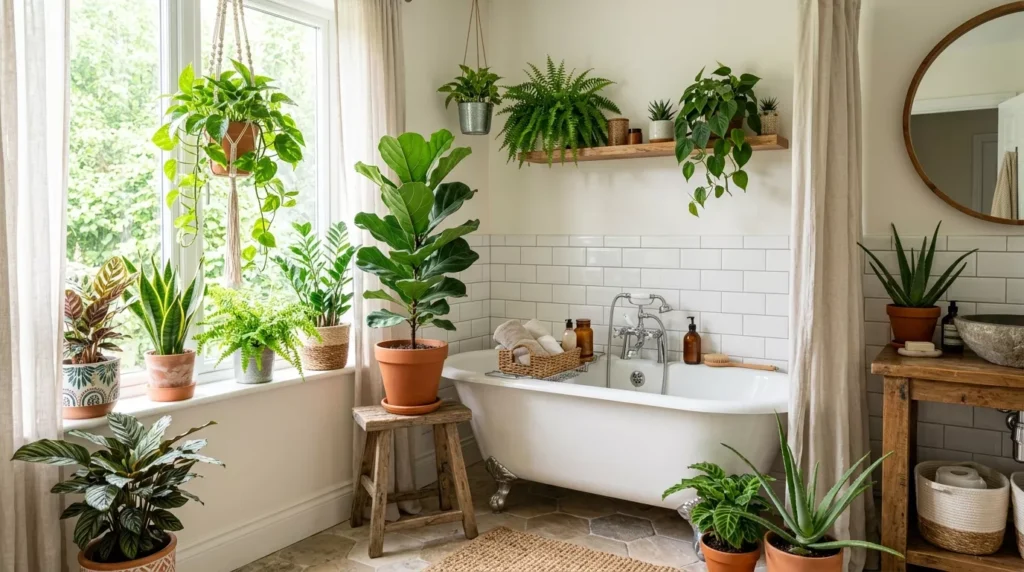 bathroom plant decor ideas