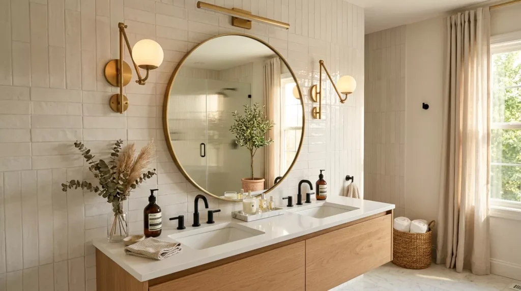 bathroom mirror decor ideas