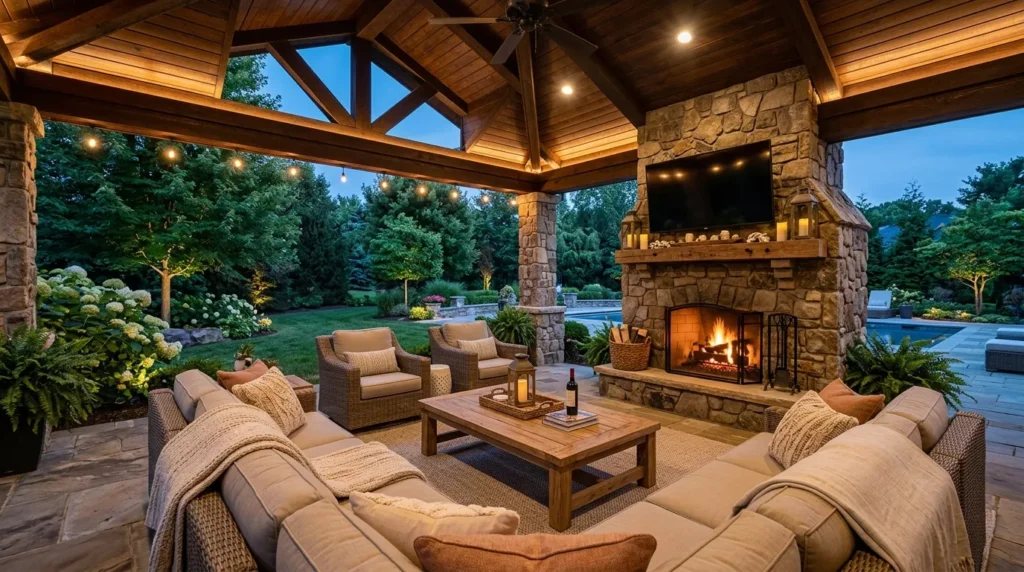 outdoor living space