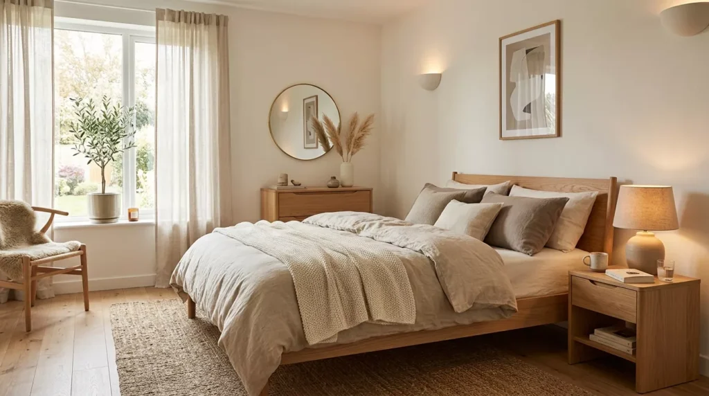 cozy minimalist bedroom
