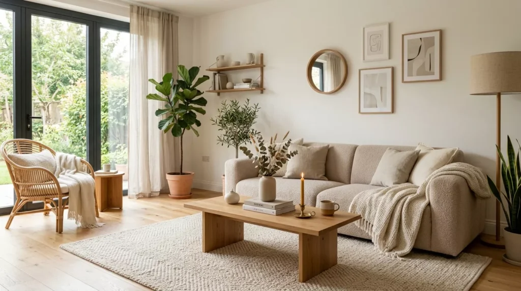 cozy minimalist living room