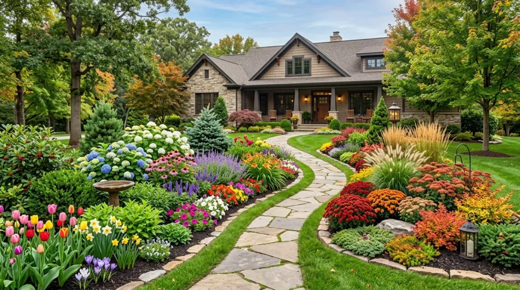 four season flower bed 
