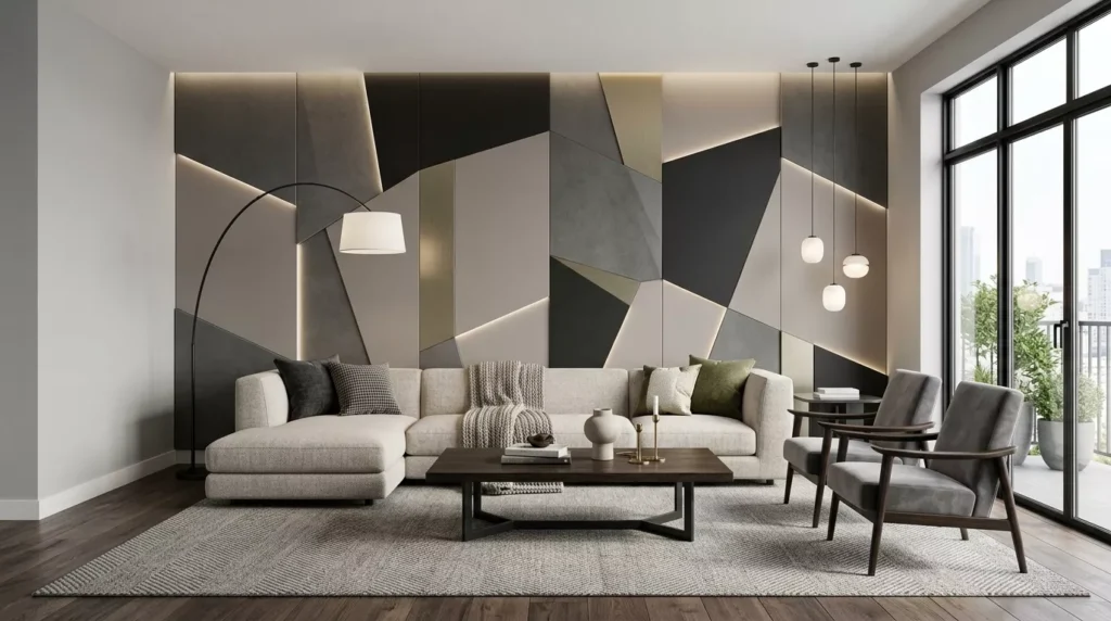 modern accent wall