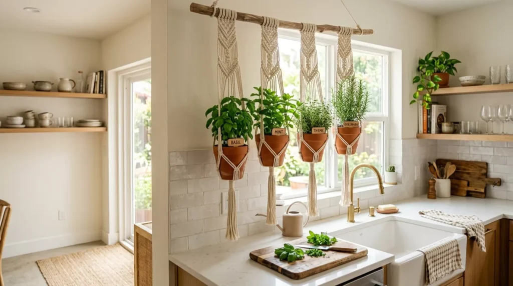 hanging herb garden