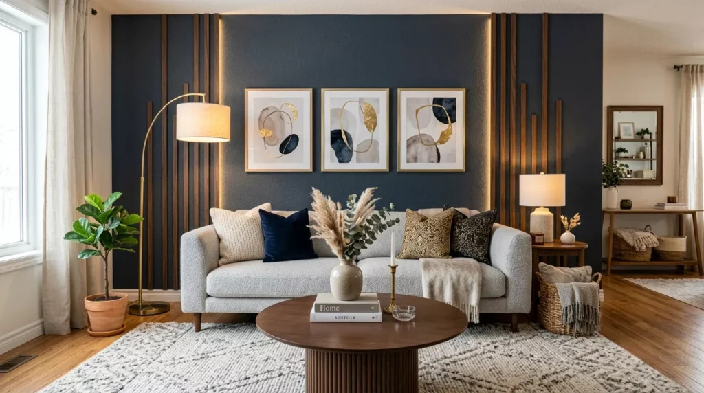 living room accent wall ideas