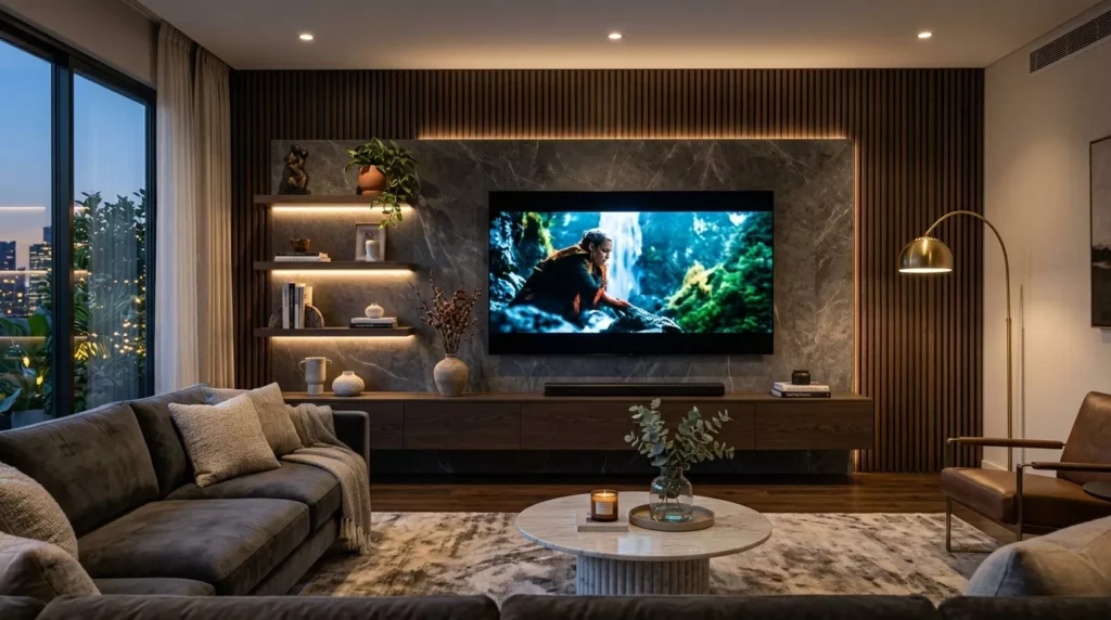 tv accent wall