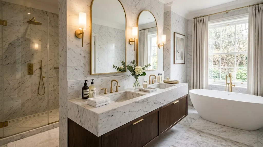 marble bathroom decor ideas