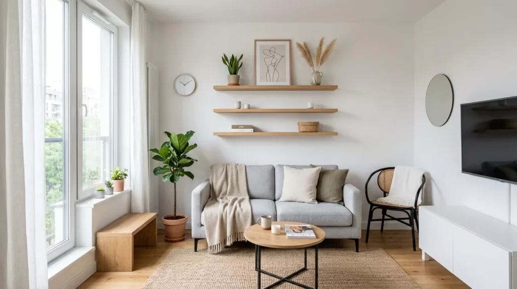 minimalist living room small spaces