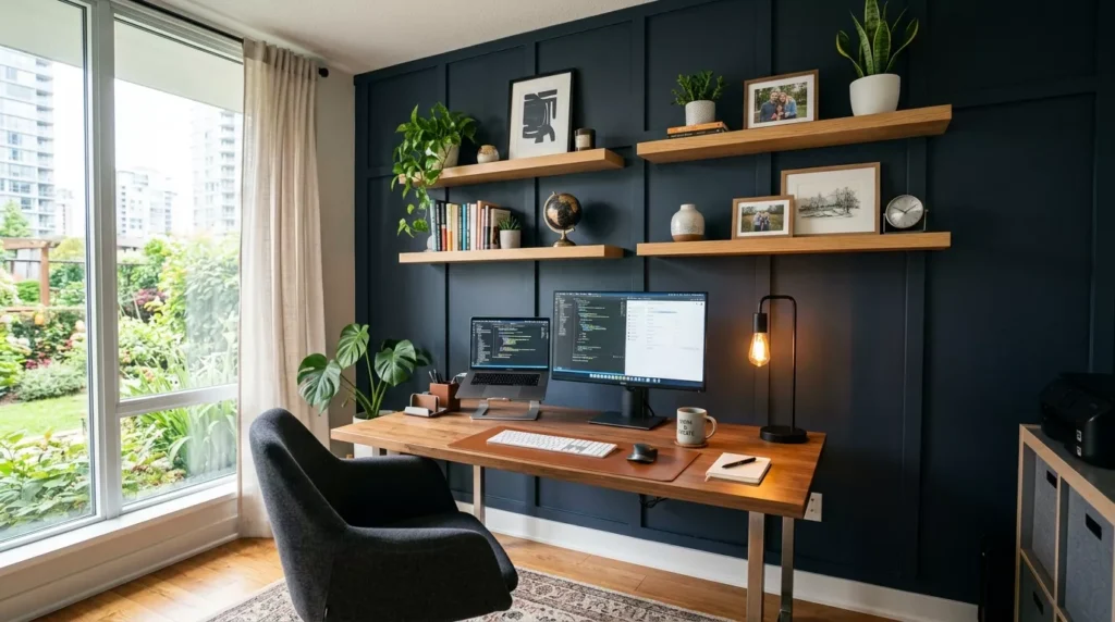 office accent wall