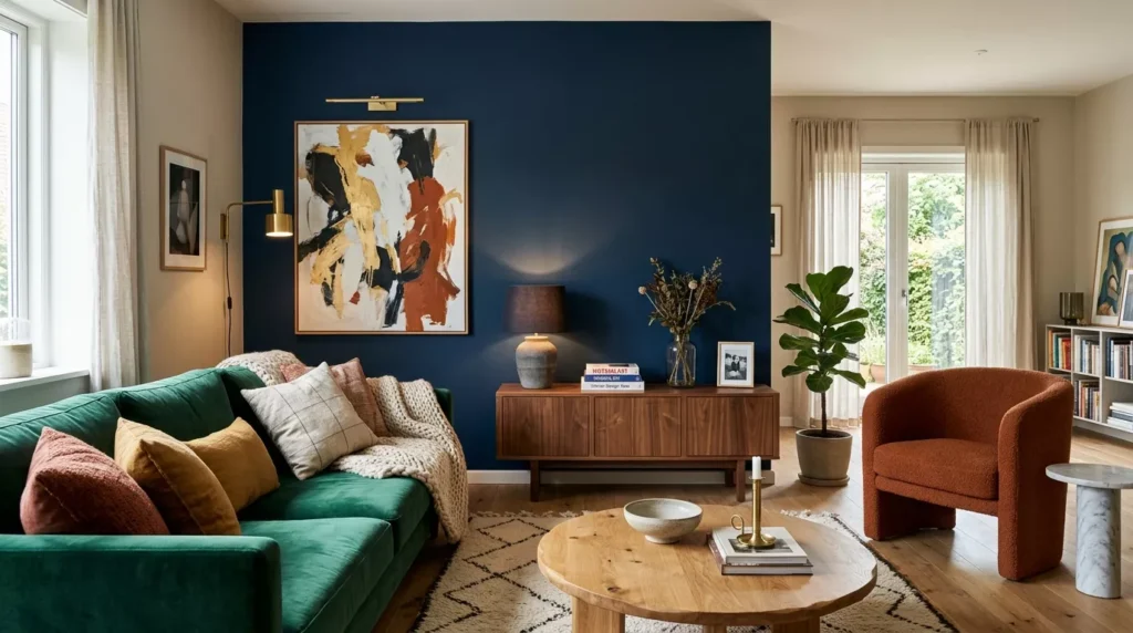 painted accent wall