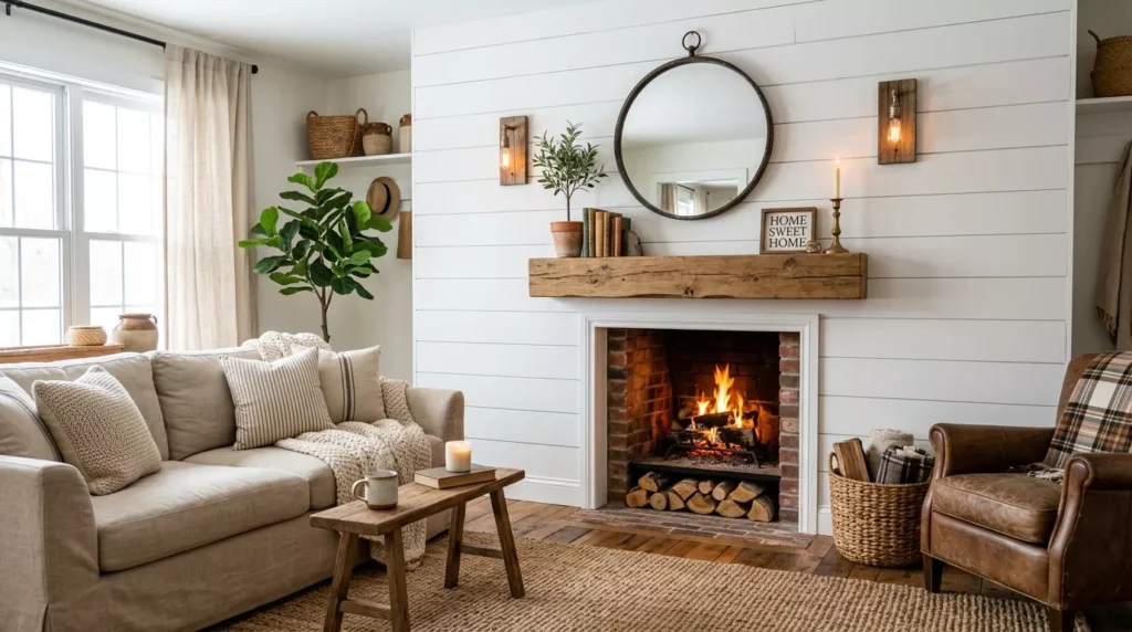 shiplap accent wall