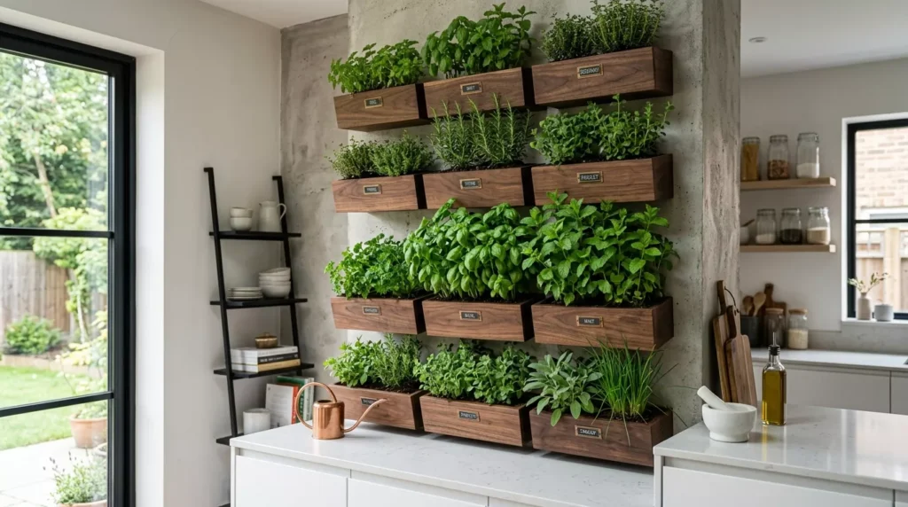 wall herb garden