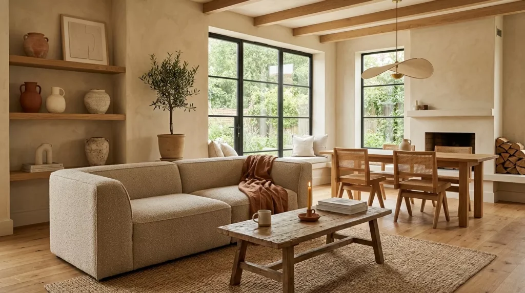 warm minimalist interior 
