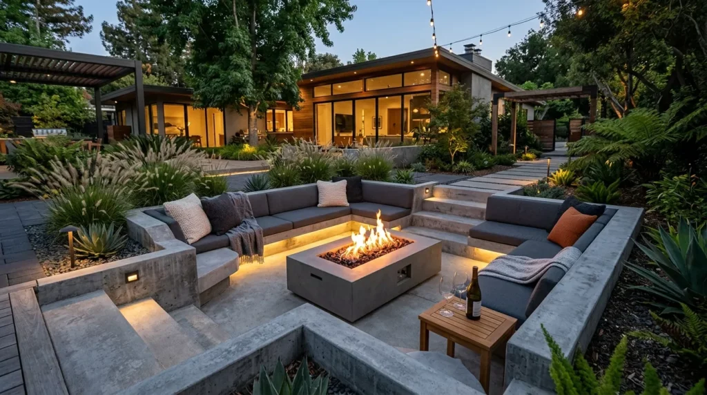 Sunken Fire Pits and Seating