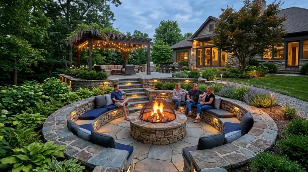 Sunken Fire Pits and Seating
