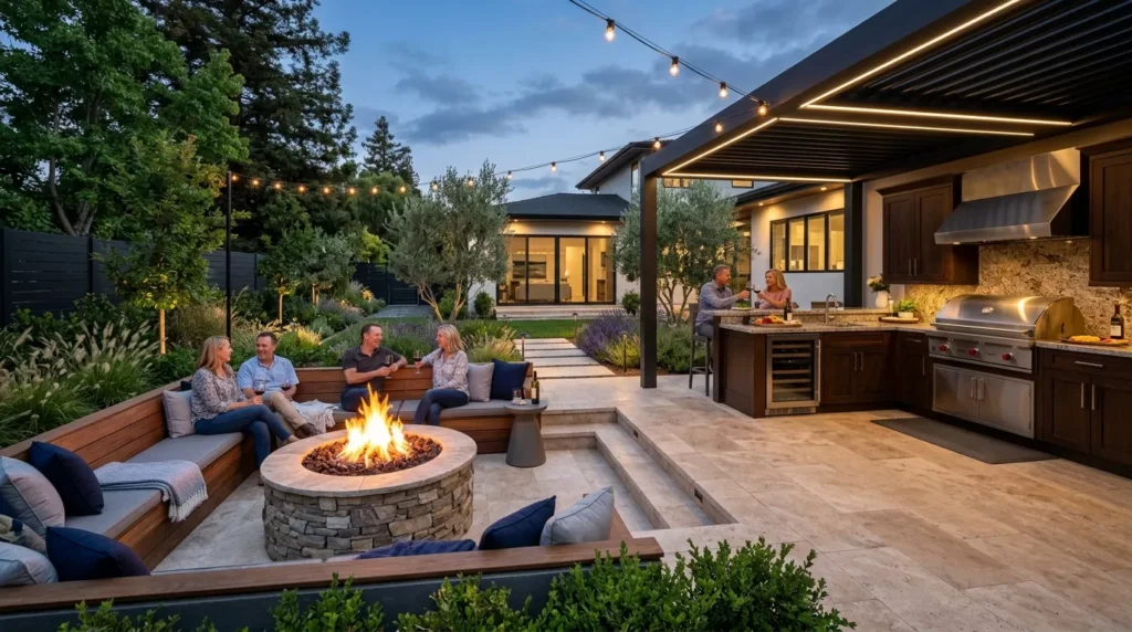 Sunken Fire Pits and Seating
