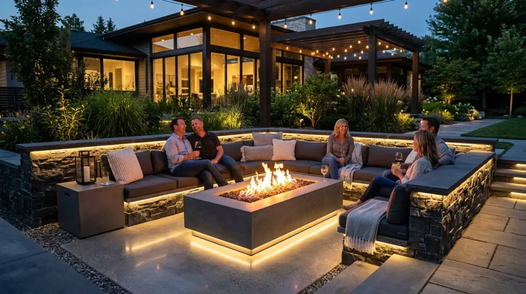 Sunken Fire Pits and Seating