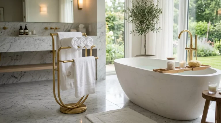 25+ Towel Rack Bathroom Ideas to Maximize Style and Storage