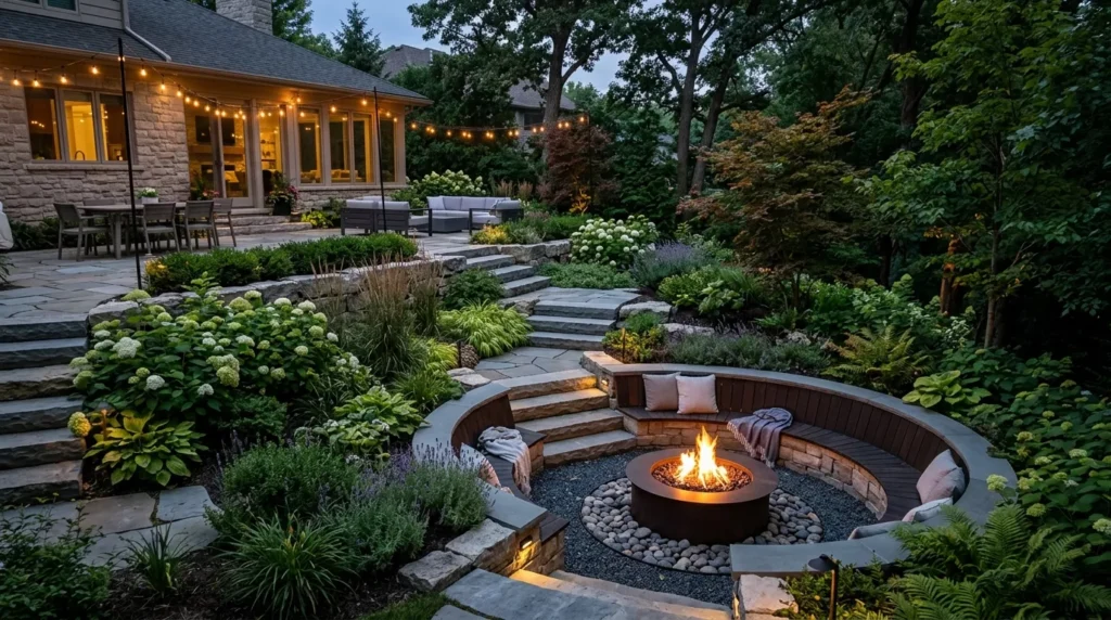 Sunken Fire Pits and Seating