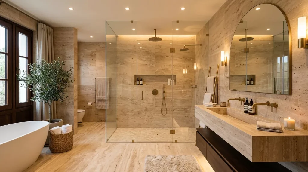 Earth Tone Bathroom