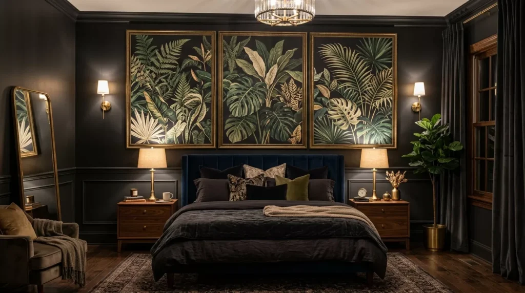 Black Nouveau Bedroom