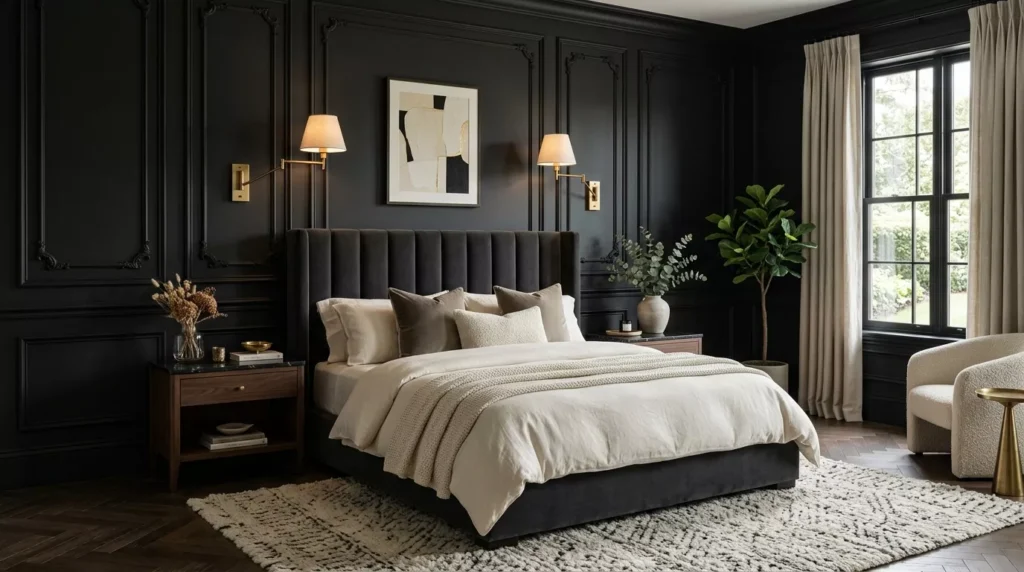 Black Nouveau Bedroom