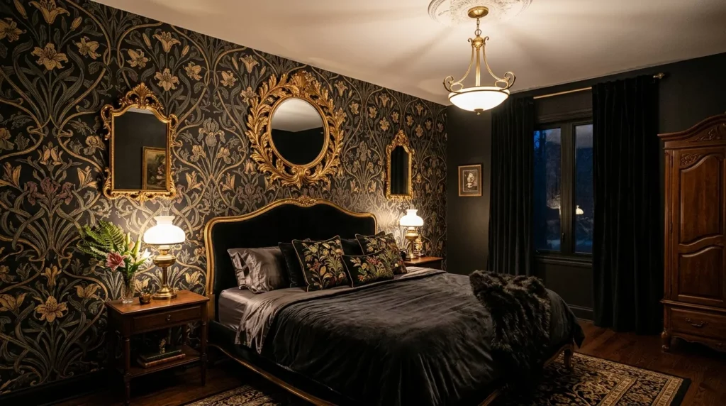 Black Nouveau Bedroom