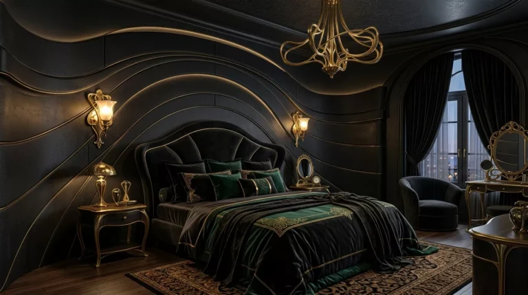 25+ Black Nouveau Bedroom Ideas for a Luxurious and Timeless Retreat