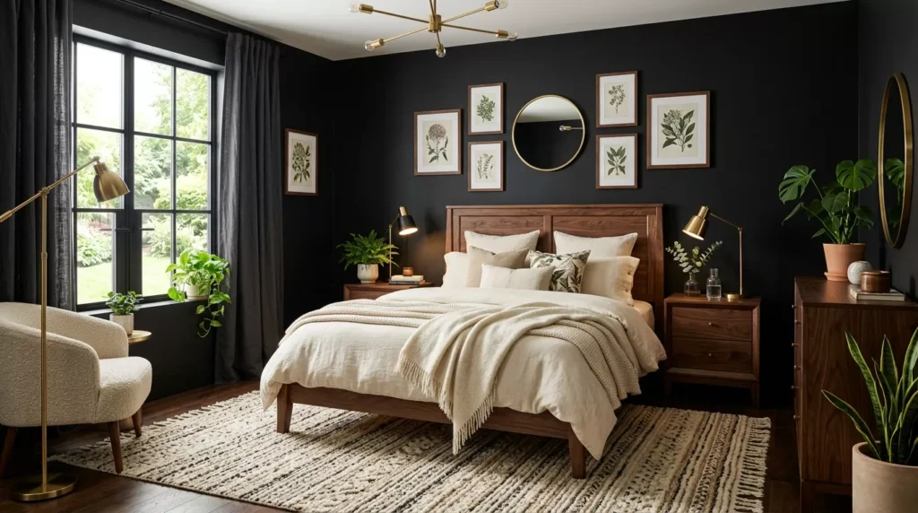 Black Nouveau Bedroom