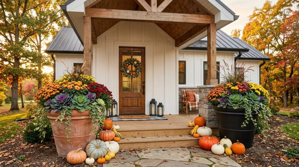 Fall Porch Decorating