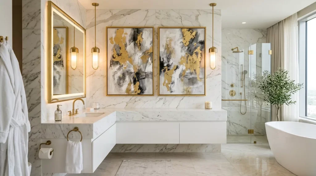 Bathroom Gallery Wall