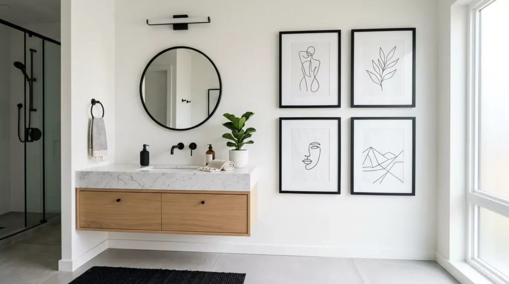Bathroom Gallery Wall