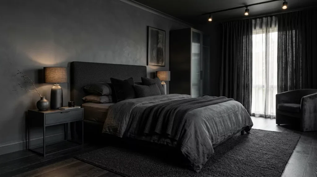 Black Nouveau Bedroom