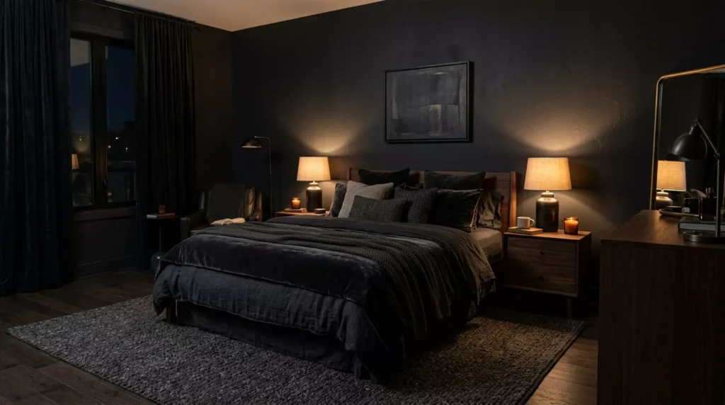 Black Nouveau Bedroom
