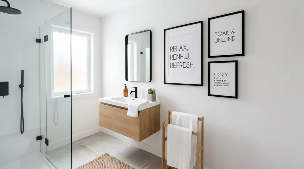 Bathroom Gallery Wall
