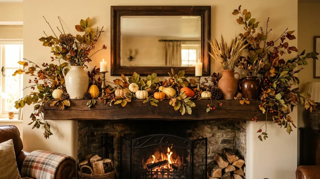 Fall Mantle Decor