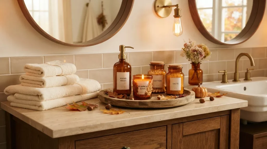 Fall Bathroom Decor