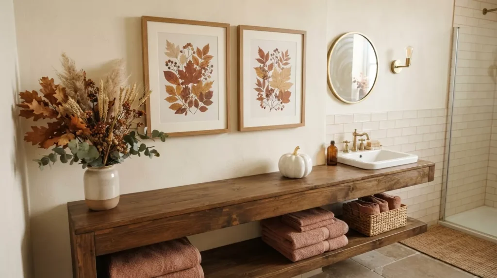 Fall Bathroom Decor