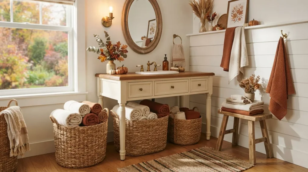 Fall Bathroom Decor
