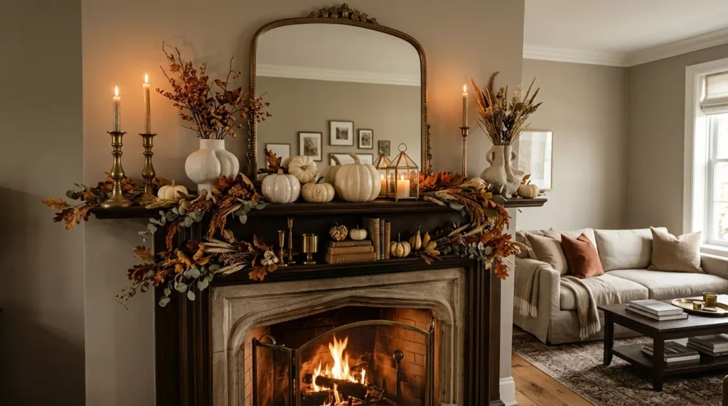 Fall Mantle Decor