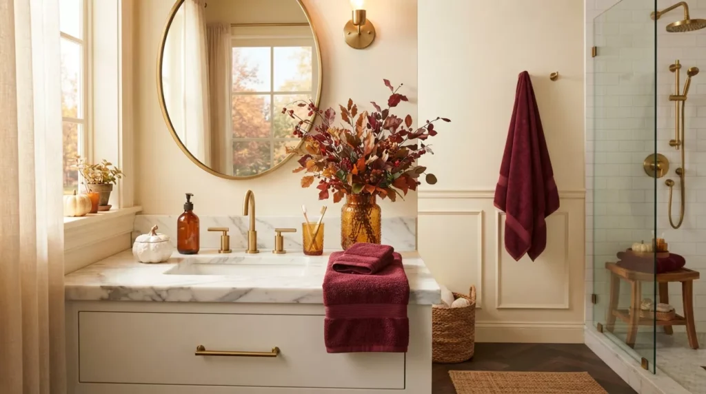 Fall Bathroom Decor