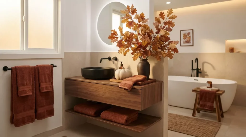 Fall Bathroom Decor