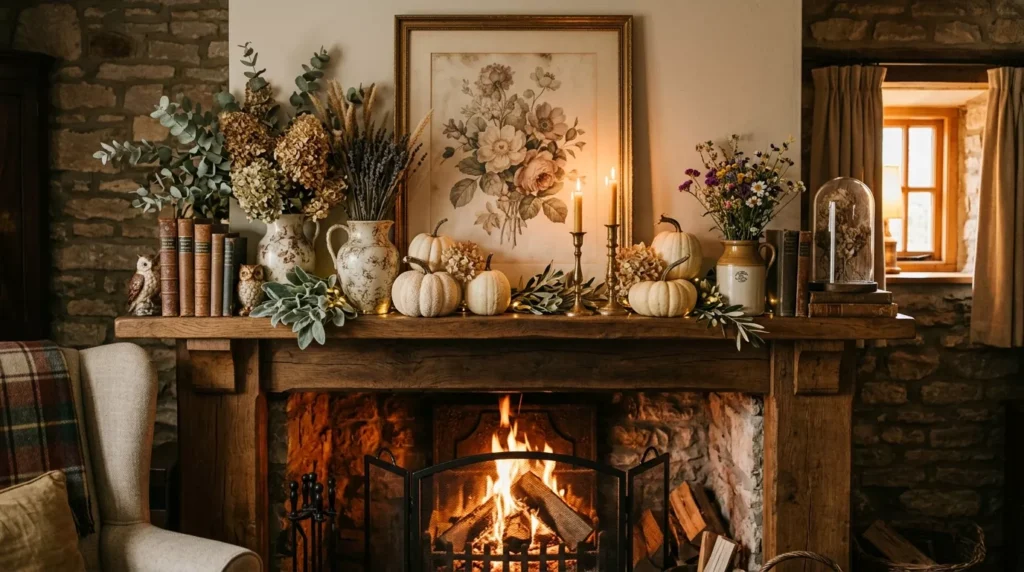 Fall Mantle Decor