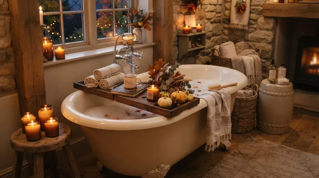 Fall Bathroom Decor