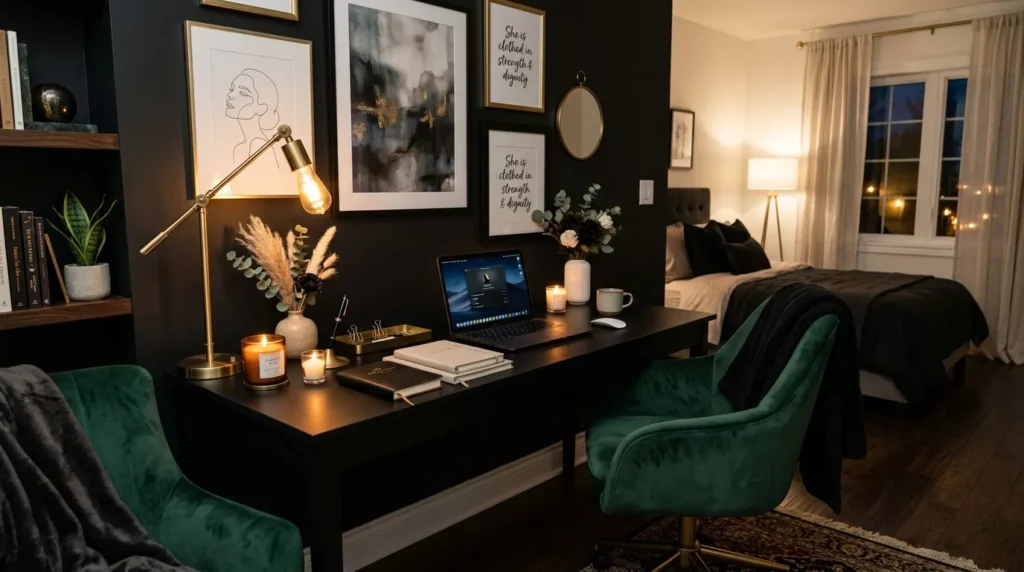 Dark Feminine Bedroom