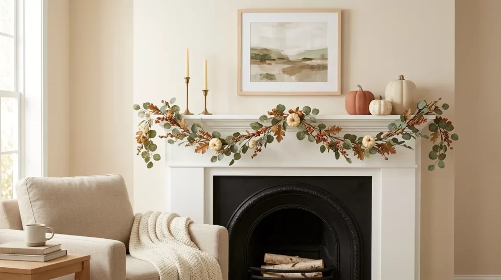 Fall Mantle Decor