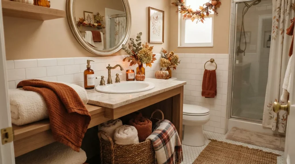 Fall Bathroom Decor