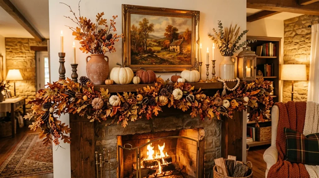 Fall Mantle Decor